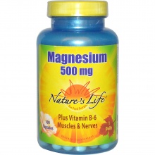Магнезия Nature’s Life Magnesium 100 капсул