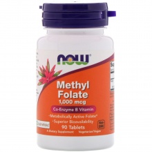 Фолиевая кислота NOW Methyl Folate 1000 мкг 90 таблеток