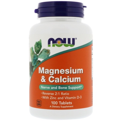 Витамины Now Calcium Magnesium 100 таблеток