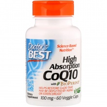 Антиоксидант Doctor's Best CoQ10 с BioPerine 100мг 60 кап