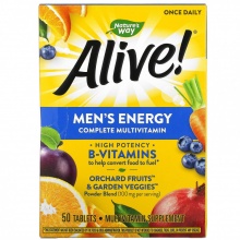 Витамины Nature's Way Alive Men's Energy 50 таблеток